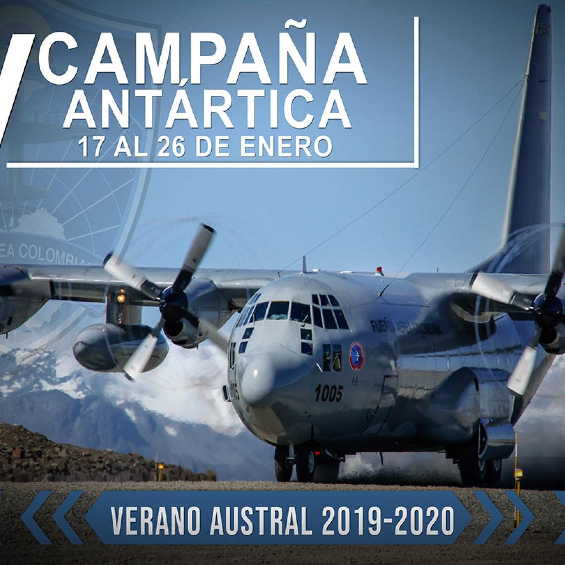 Una nueva travesía de la Fuerza Aérea Colombiana al continente blanco