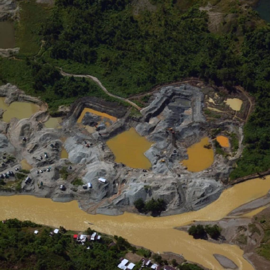 Desmantelada zona de extracción de yacimientos mineros en el Cauca