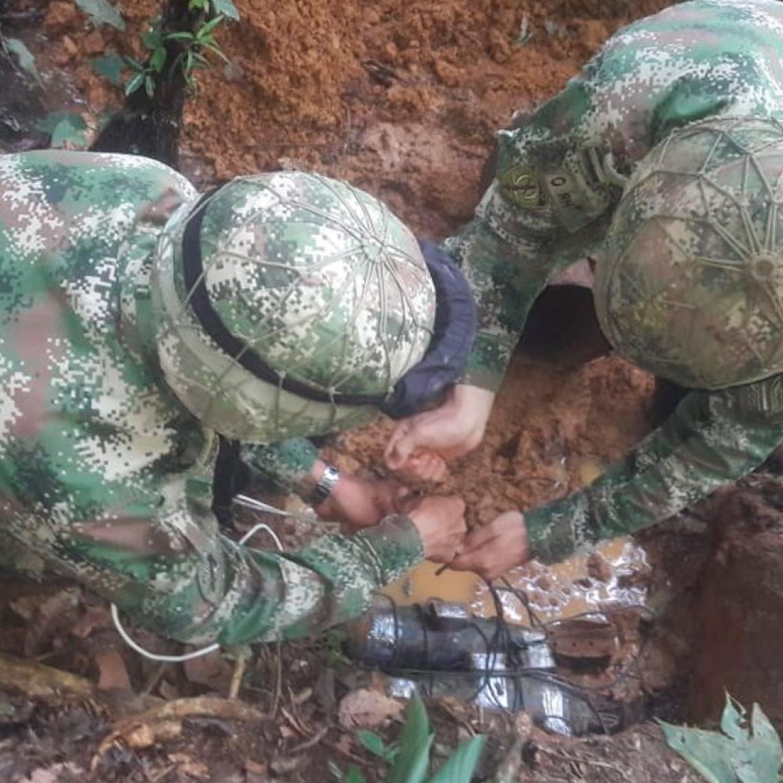 Fuerzas Militares ubican depósito ilegal con dos granadas en el Guaviare