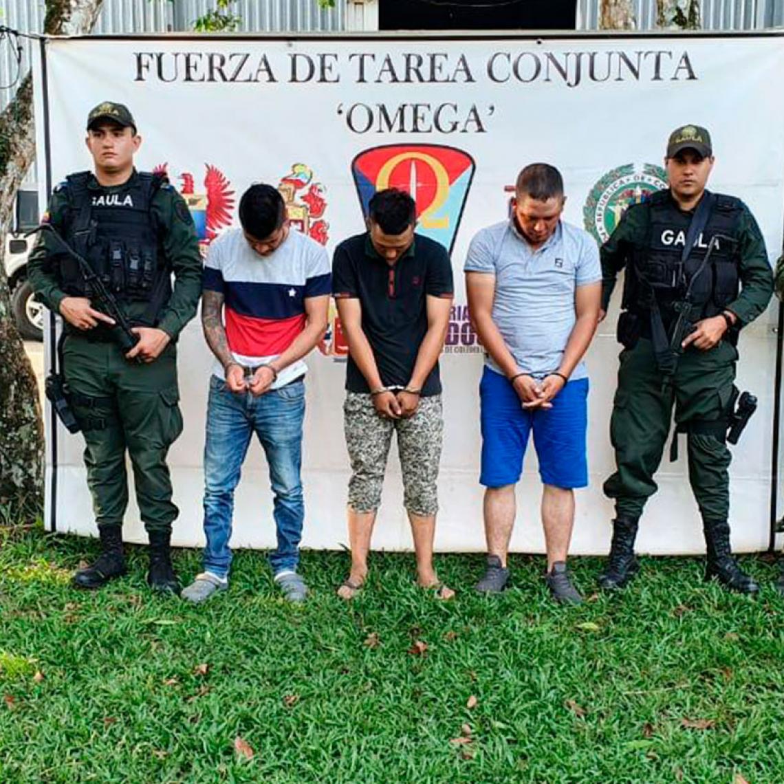 Capturados integrantes del GAO residual Estructura 62 en Caquetá