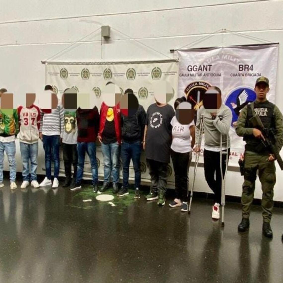 Gaula Militares captura 10 delincuentes en Antioquia