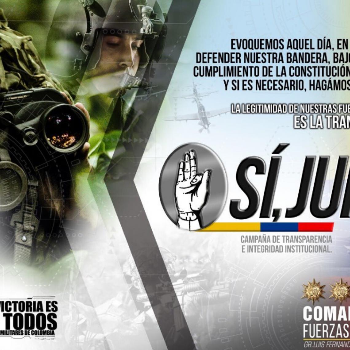 ‘Sí, Juro’, la nueva campaña de integridad y transparencia institucional de las Fuerzas Militares