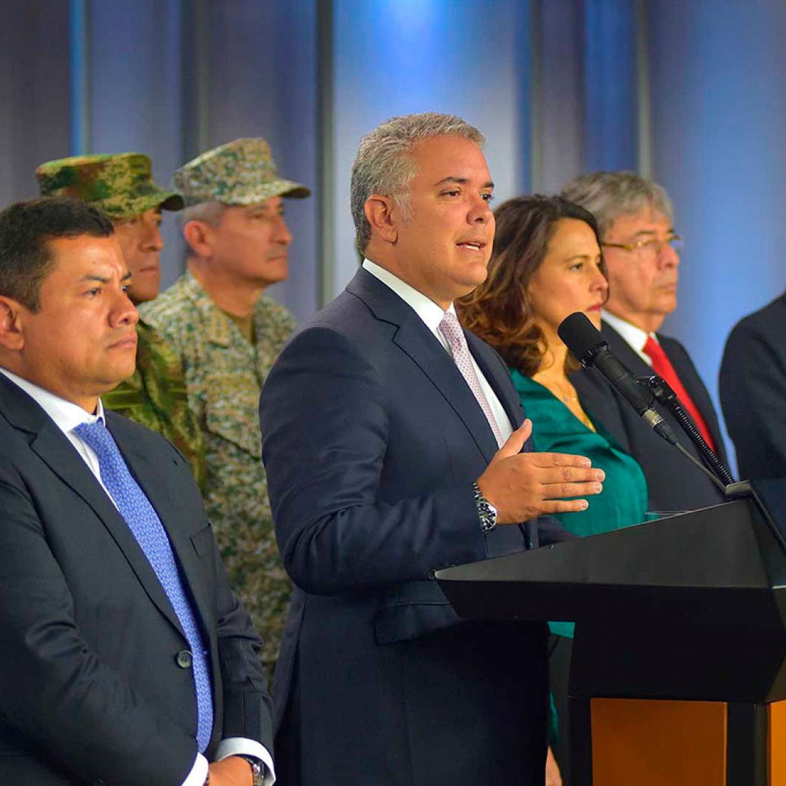 Presidente Iván Duque resalta resultados de la Fuerza Pública contra el secuestro en el 2019