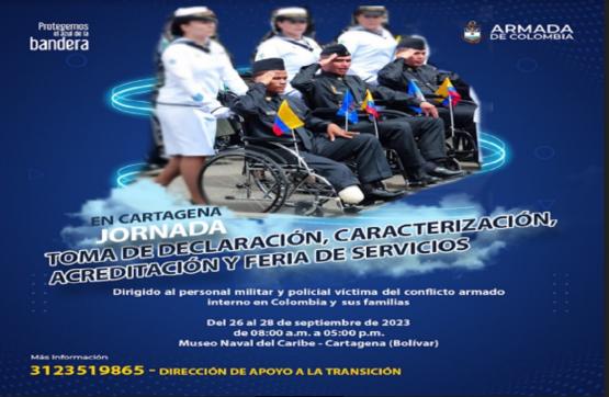 Jornada de toma de registro, caracterización, acreditación y feria de servicios para miembros de la Fuerza Pública, víctimas del conflicto armado y sus familias