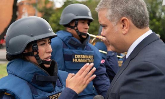 El Comandante Supremo de las Fuerzas Armadas saludó a los hombres y mujeres que hacen posible la tranquilidad de los colombianos