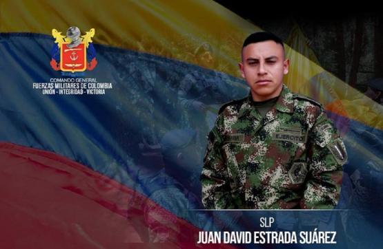 Libérenlo ya soldado del Ejército secuestrado Juan David Estrada Suárez 