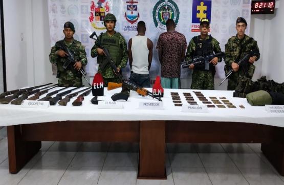 Ante tropas de la Armada de Colombia se desmovilizaron 3 integrantes del Eln en Litoral San Juan, Chocó