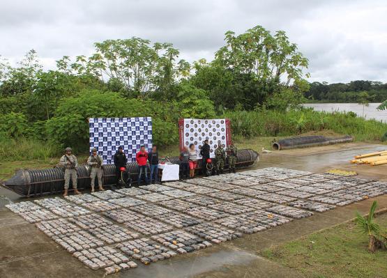 foto archivo incautacion en operaciones contra narcotrafico por la Armada Nacional 