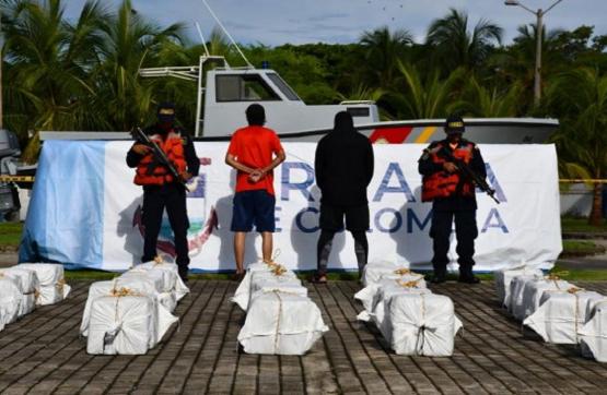 Armada de Colombia incauta cocaína avaluada en más de 31 millones de dólares