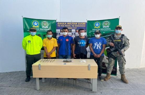Armada, policía y fiscalía desarticulan estructura delincuencial en Sucre