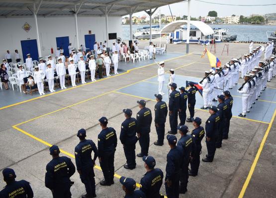 Ceremonia de relevo del comando de Guardacostas del Caribe