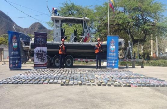 Incautado cargamento de cocaína avaluado en 23 millones de dólares en el Caribe colombiano