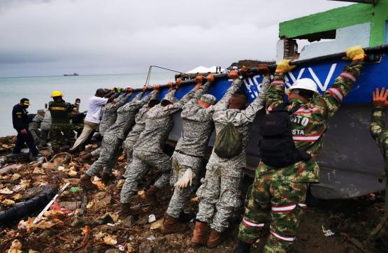 Cifras importantes de la Fuerza Pública en la reconstrucción de Providencia y Santa Catalina