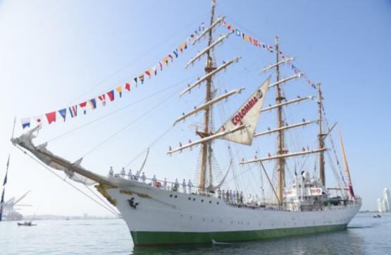 Crucero de entrenamiento a bordo del Buque Escuela Gloria finalizó en Cartagena