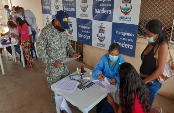 Armada de Colombia comprometida con la salud y el bienestar de las comunidades vulnerables de Sucre
