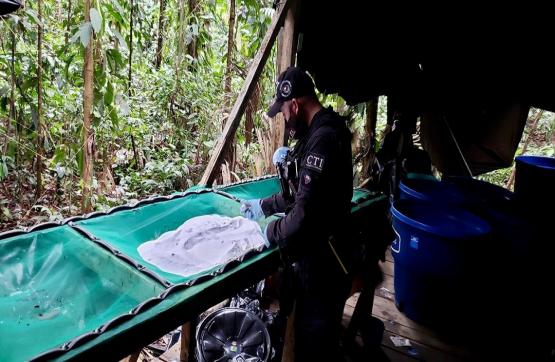 Fuerzas Militares y Fiscalía neutralizan un complejo para el procesamiento de cocaína en zona rural de Tumaco