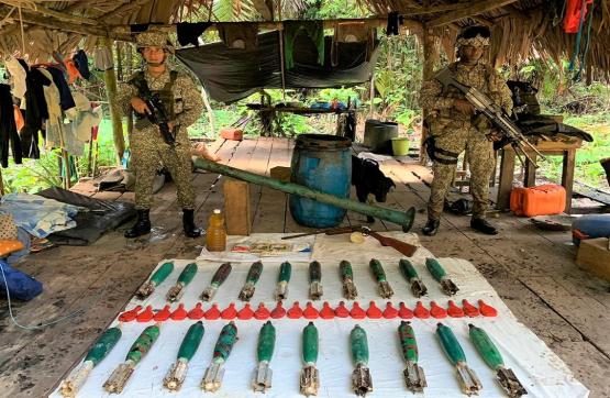 Armada de Colombia incautó en el Chocó artefactos explosivos que pertenecería al Eln
