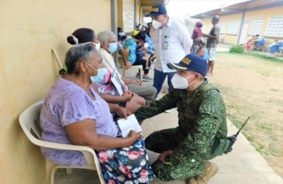1.500 personas de Isla Fuerte fueron beneficiados por la Armada de Colombia con jornada integral de salud 
