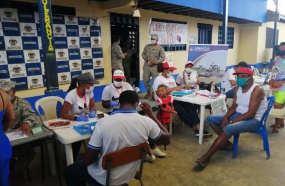 Armada de Colombia lideró jornada de salud en El Charco, Nariño