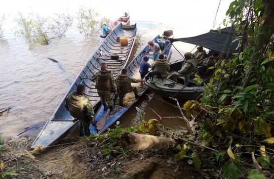 Armada de Colombia desarma campamento artesanal en el parque nacional natural El Tuparro