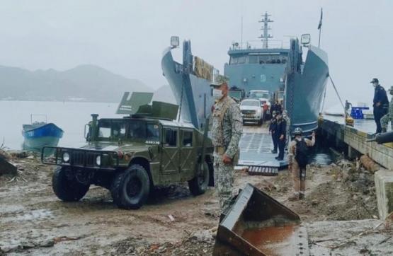 Armada de Colombia apoya reconstrucción de Providencia con más de 5 buques y cerca de 500 tripulantes