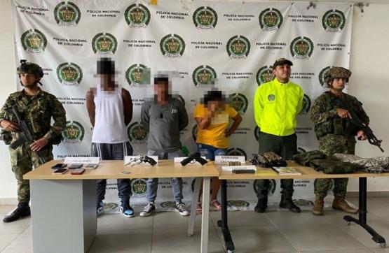 Capturados cuatro presuntos integrantes del GAO ‘Clan del Golfo’ en el Valle del Cauca
