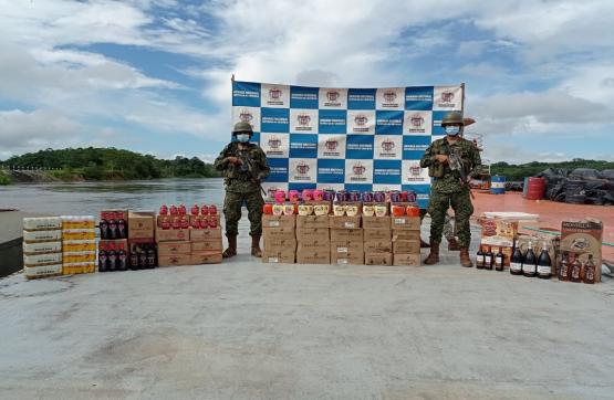  Decomisada mercancía de contrabando avaluada en más de 50 millones de pesos, en el Amazonas