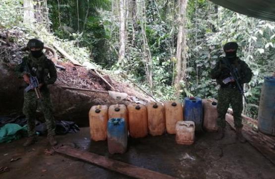 Desmantelado 11 laboratorios para el procesamiento de cocaína en costa nariñense