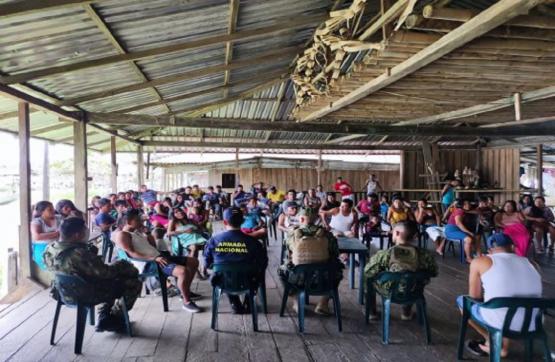Comunidades étnicas de Puerto Pizarro libres de minas antipersonal 