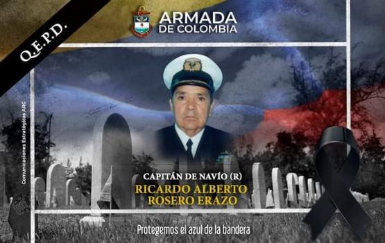Armada de Colombia despide al primer comandante de la Aviación Naval