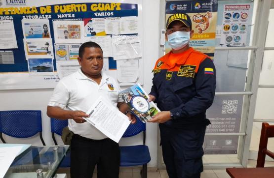 Dimar continúa trabajando acompañando los procesos de formalización del transporte marítimo en Guapi, Cauca  