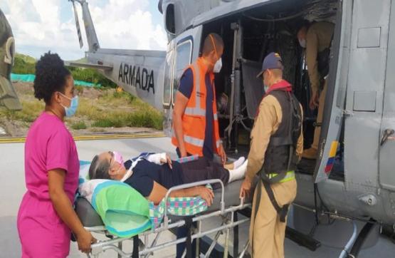 Armada de Colombia evacuó a dos mujeres en emergencia