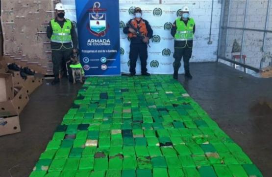 Incautados 298 kilogramos de clorhidrato de cocaína en un contenedor con banano que sería enviada a Bélgica