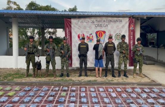 Armada de Colombia incauta marihuana avaluada en 3.800 millones de pesos en el Caquetá