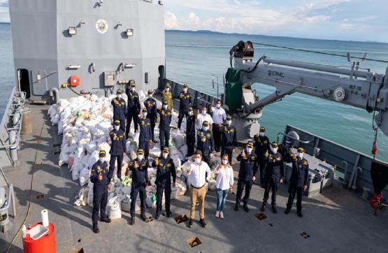  Mindefensa revisó acciones de la Armada Nacional en el Caribe para la protección del medio ambiente