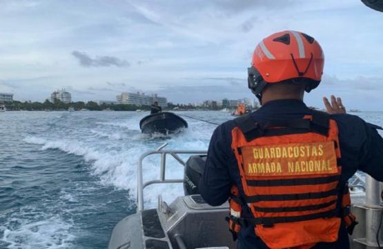 Armada de Colombia rescató cinco personas tras emergencia en San Andrés islas