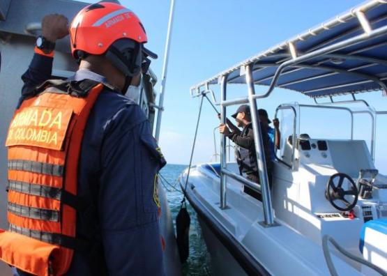 Armada de Colombia y DIMAR lideran ejercicio de búsqueda y salvamento marítimo en Cartagena