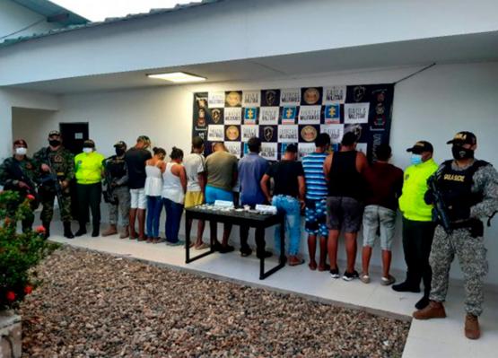Fuerza Pública captura 10 integrantes del GAO Clan del Golfo en Bolívar