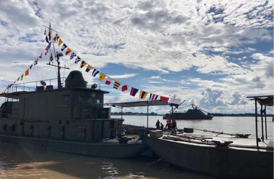 Armada de Colombia continúa su apoyo durante la contingecia en Leticia, Amazonas