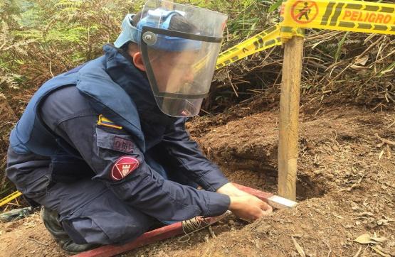 Se mantienen las labores de desminado en siete municipios del suroeste de Colombia