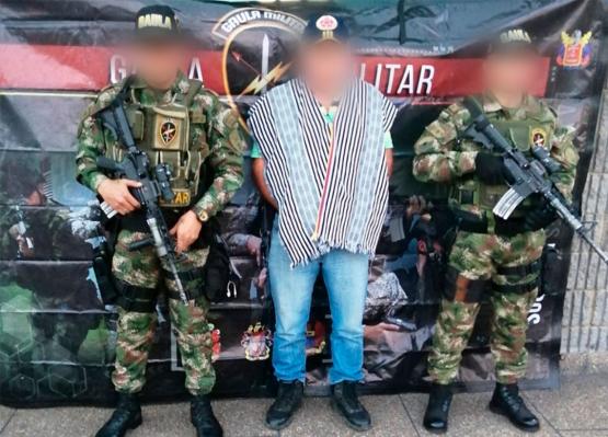 Gaula Militar Cundinamarca capturó en Caquetá a alias ‘Canas’ 