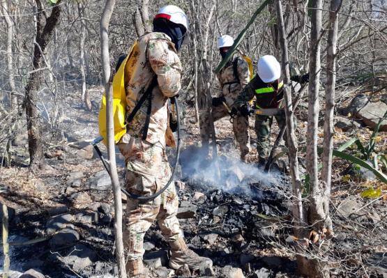 Ejército Nacional atendió incendios forestales en el departamento del Cesar 
