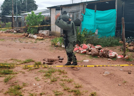 Grupo Exde neutraliza explosivo que iba a ser instalado en zona urbana de Tame, Arauca