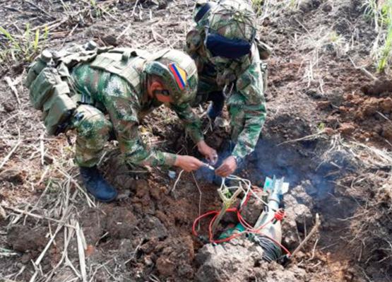 Ejército Nacional desactiva 12 artefactos explosivos en el departamento del Cauca