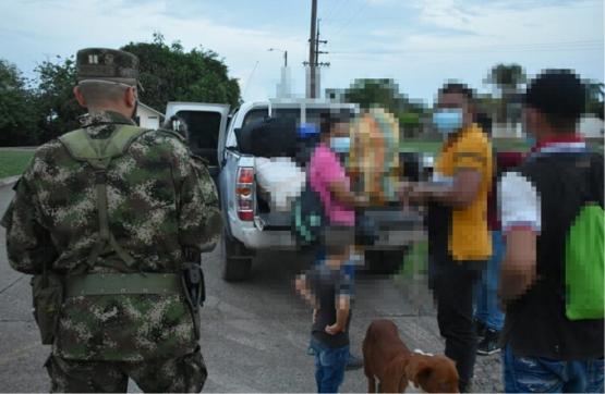 Ejército realizó apoyo humanitario para proteger la vida de un reincorporado y su familia