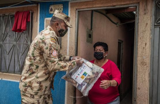 En Ciudad Bolívar: Soldados entregan 5.000 mercados gracias a articulación institucional