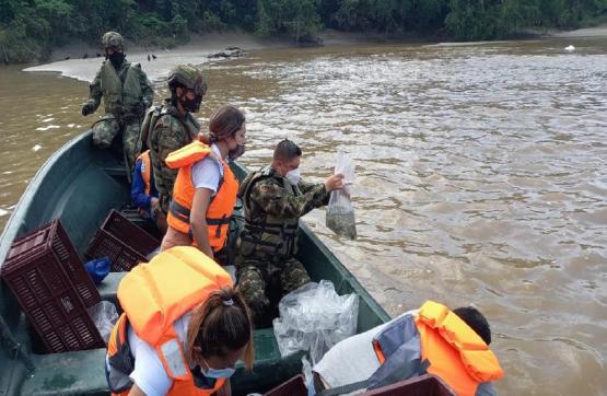 Ejército Nacional contribuye a la recuperación de la cadena alimenticia del río Magdalena