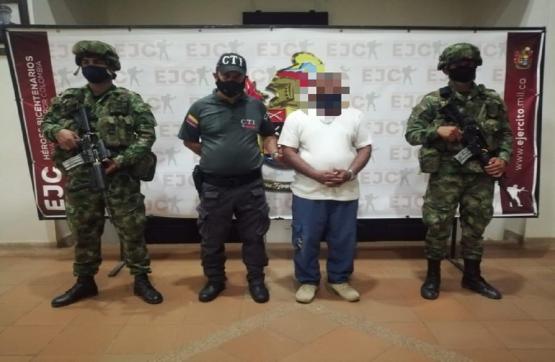 Ejército captura a alias Loco Germán, cabecilla de la red de apoyo al GAO-r Estructura Primera