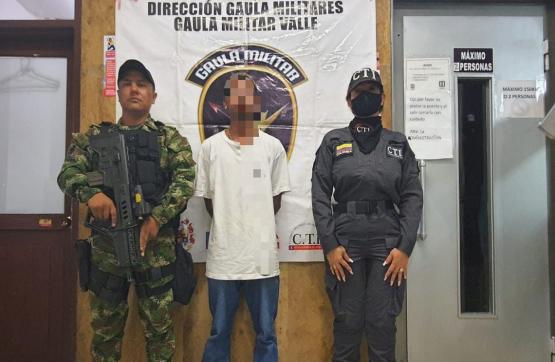 Ejército Nacional capturó a un presunto delincuente dedicado a la extorsión en Tuluá, Valle del Cauca
