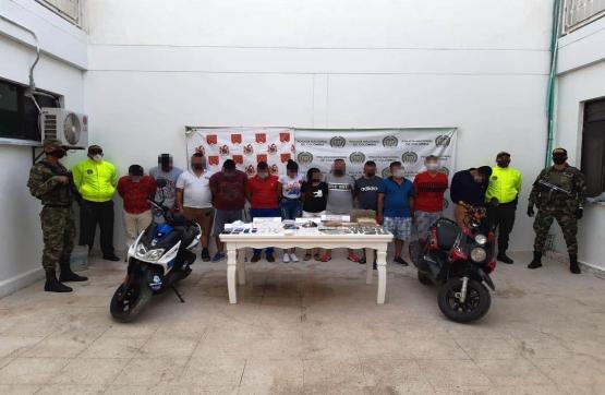 Desarticulado grupo de delincuencia organizada Los Calderón, en el sur del Cesar